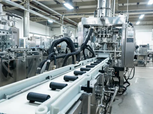 Packaging conveyor polymer parts