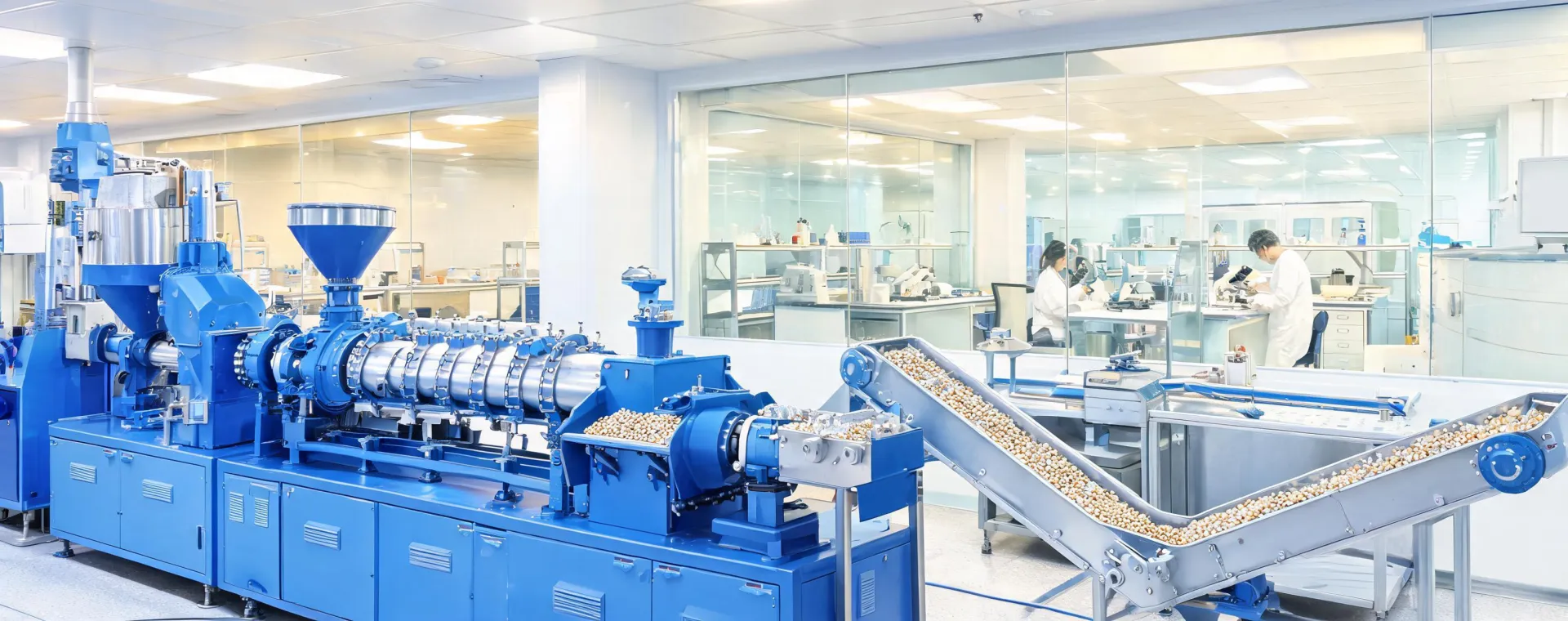 Polymer compounding line